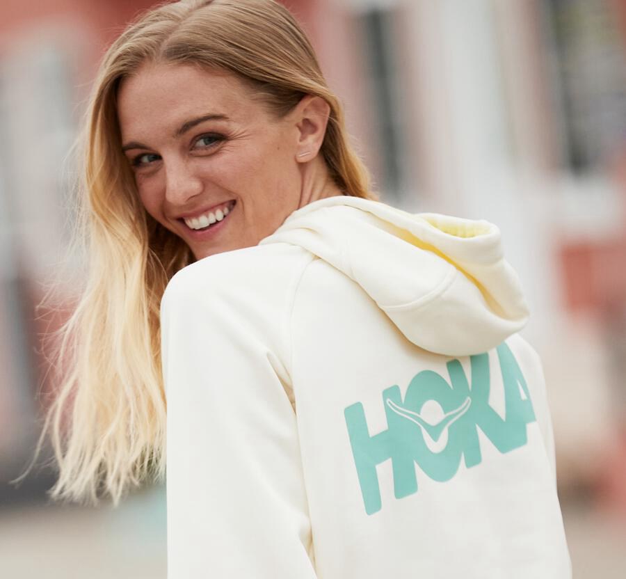 Hoka One One Hoodie Dames - Bondi - Wit - BM5326807